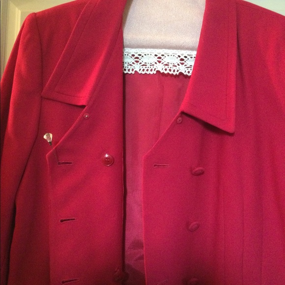 NEW Double Breasted lined Vibrant size 16 Rose Blazer. Lightweight, easy care. - Picture 5 of 8